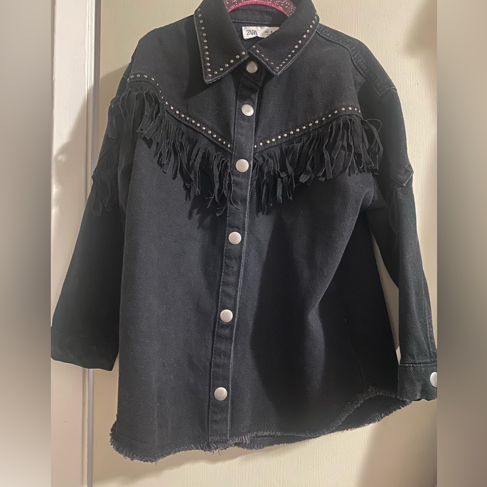 Zara girls denim jacket